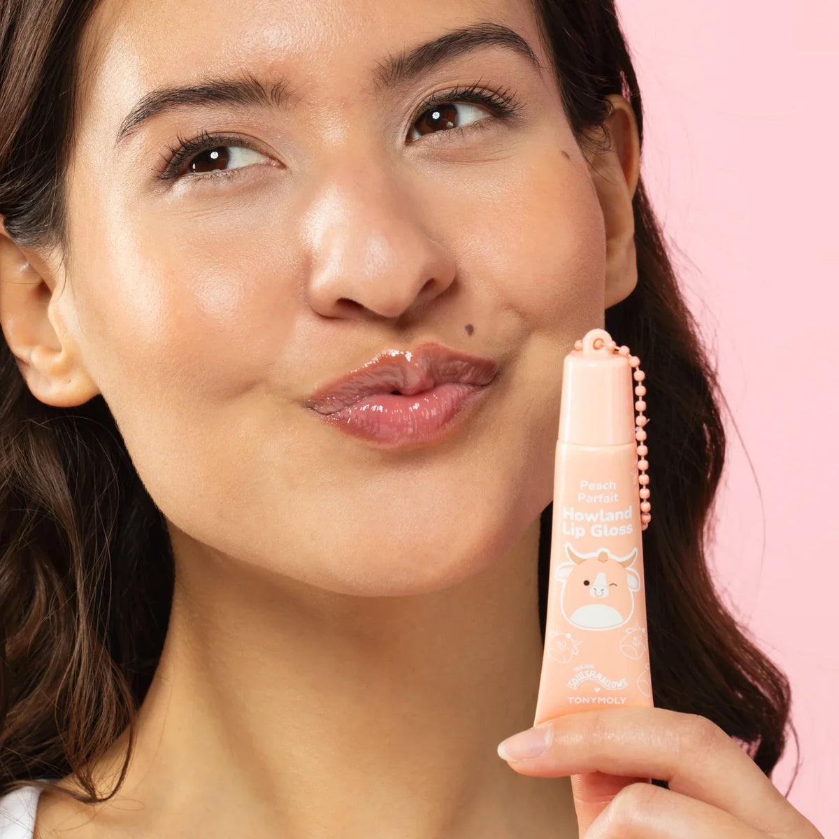Squishmallow X TONYMOLY Howland's Peach Parfait Lip Gloss