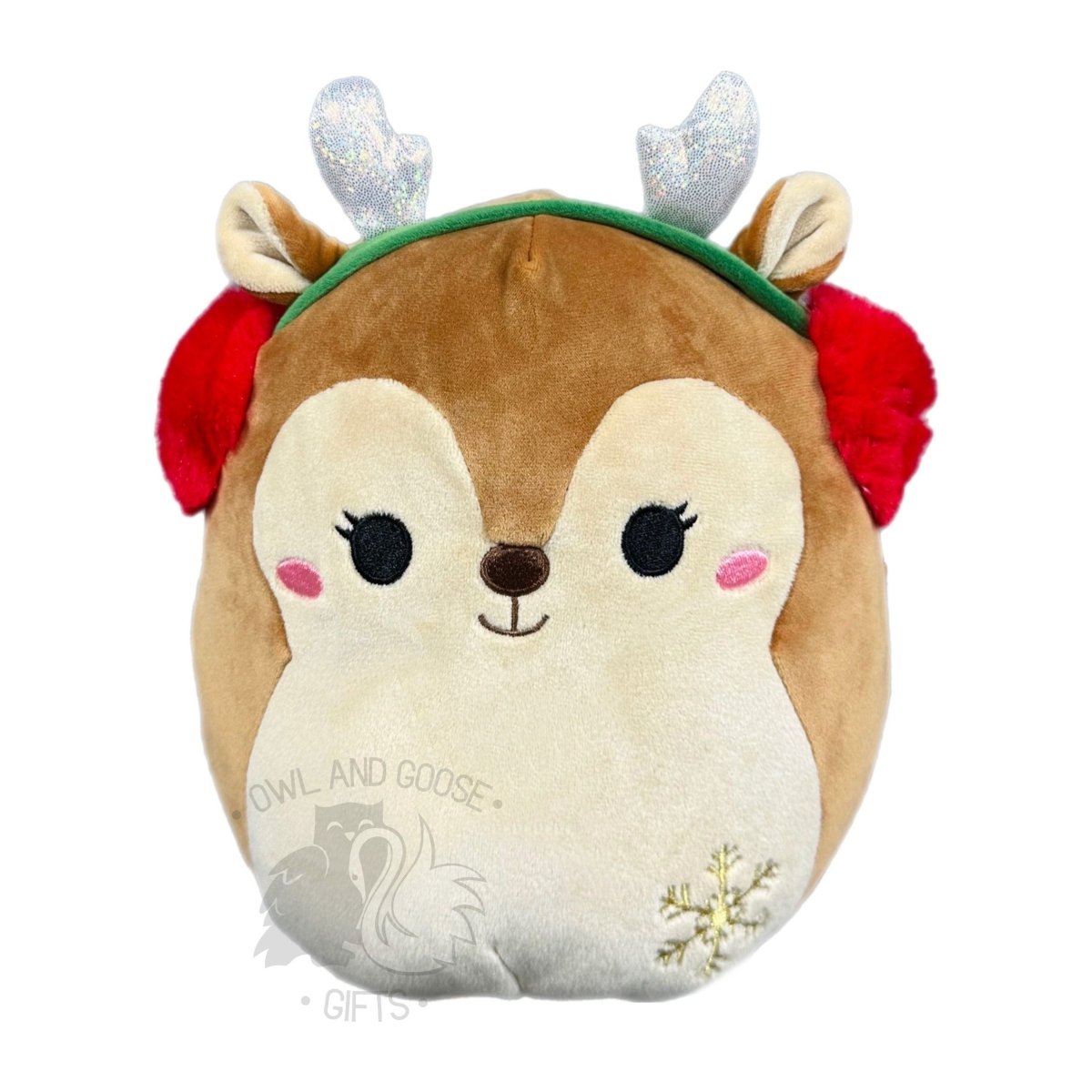 Squishmallow 12 Inch Darla the Deer with Earmuffs Christmas Plush Toy *FINAL SALE*