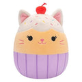 Squishmallow 12 Inch Miriam the Vanilla Cupcake Cat Plush Toy