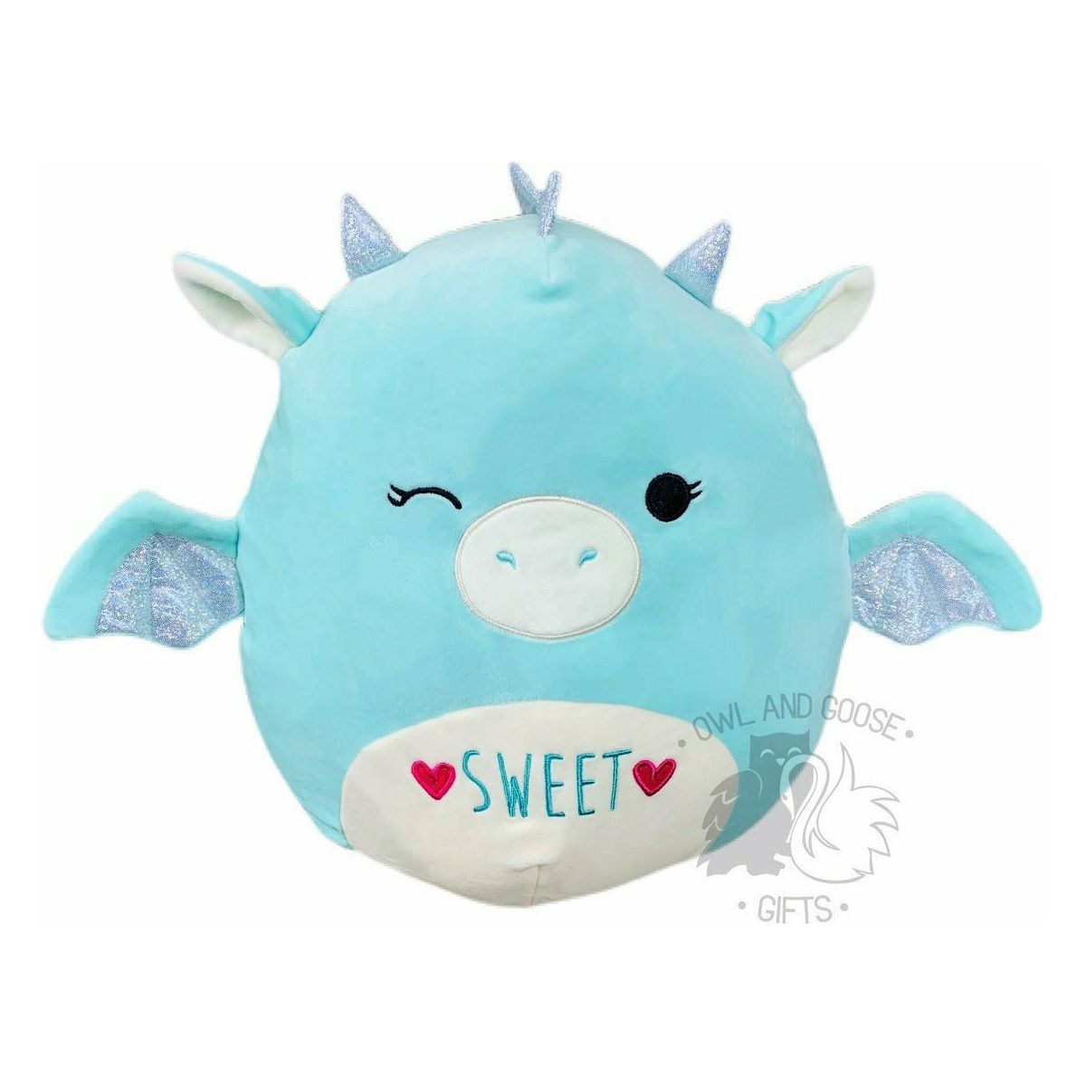 Squishmallow 12 Inch Palasha the Dragon Valentine Plush Toy