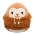 Squishmallow 12 Inch Sherman the Sloth with Hoodie Plush Toy