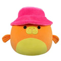 Squishmallow 16 Inch Barkev the Manatee with Fuzzy Bucket Hat Plush Toy