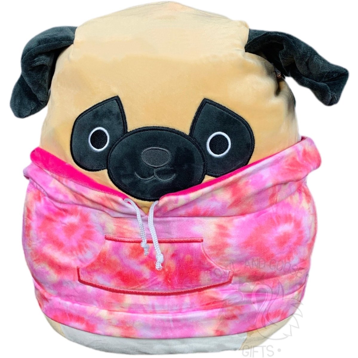 Squishmallow 16 Inch Prince the Pug with Hoodie Plush Toy
