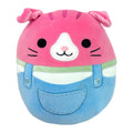 Squishmallow 8 Inch Geraldine the Cat in Overalls Plush Toy *FINAL SALE*