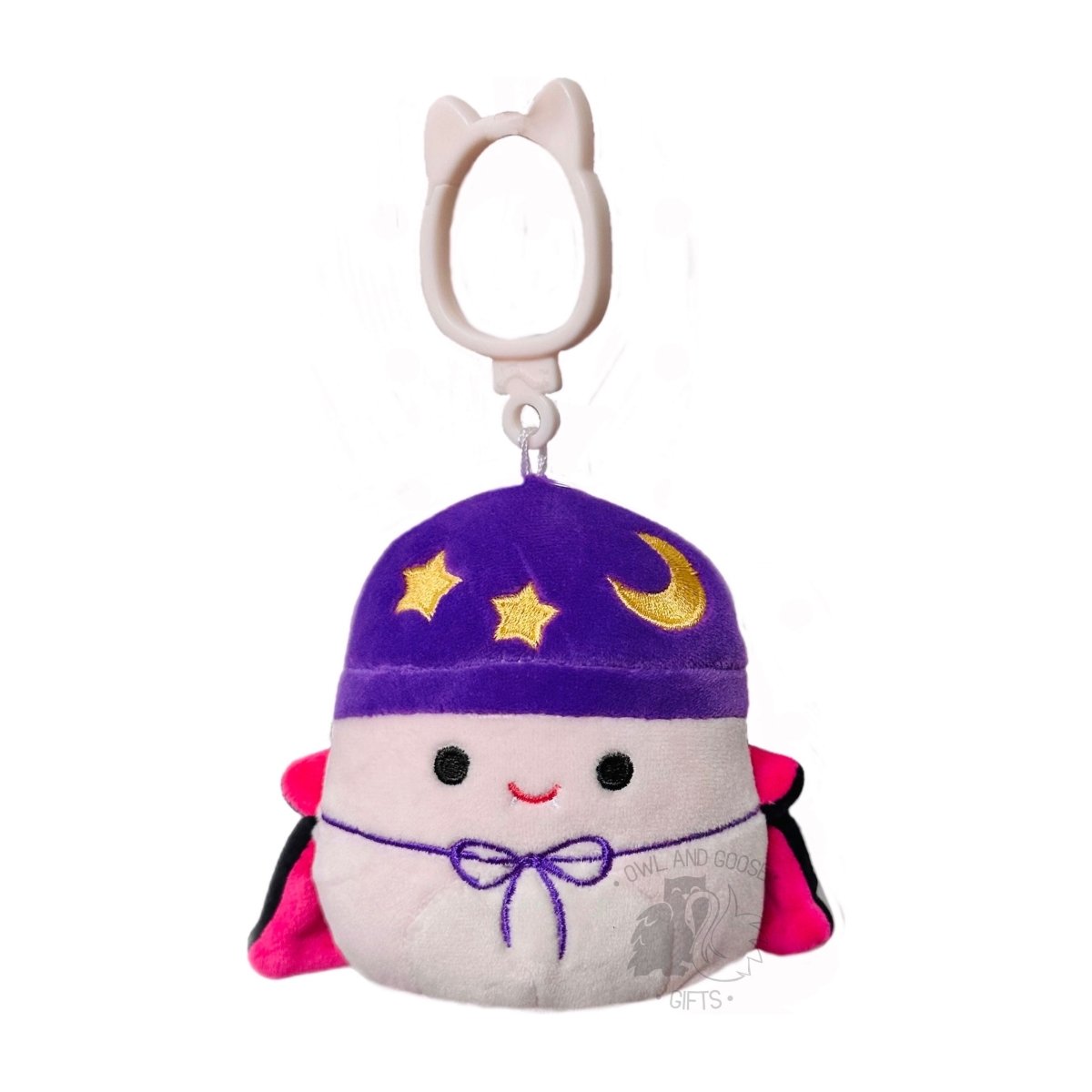 Squishmallow 3.5 Inch Carina the Mushroom with Cape Halloween Plush Clip *FINAL SALE*