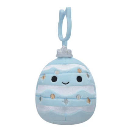 Squishmallow 3.5 Inch Keiko the Blue Tree Christmas Plush Clip