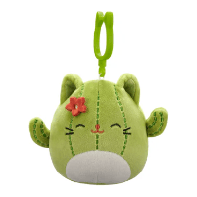 Squishmallow 3.5 Inch Ms. Miss the Cactus Cat Plush Clip