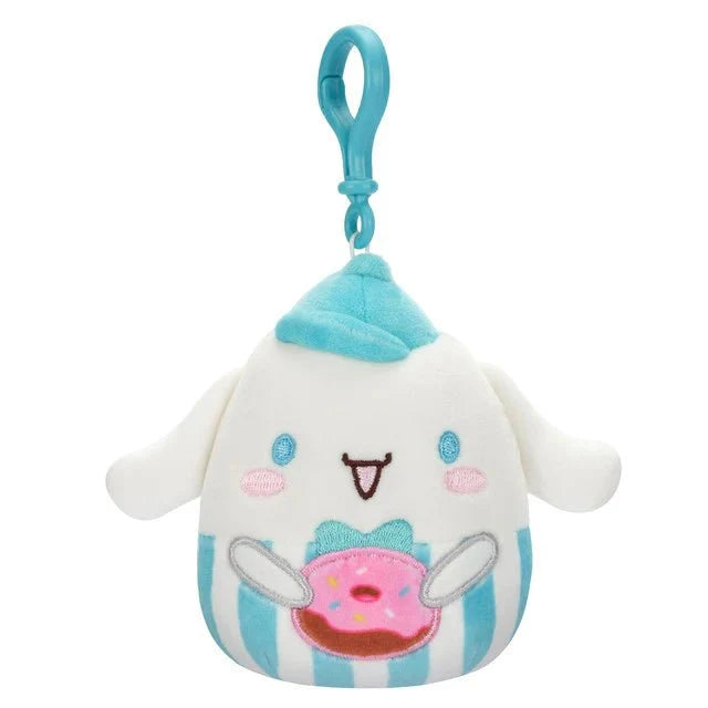 Squishmallow 3.5 Inch Sanrio Food Truck Cinnamoroll Plush Clip