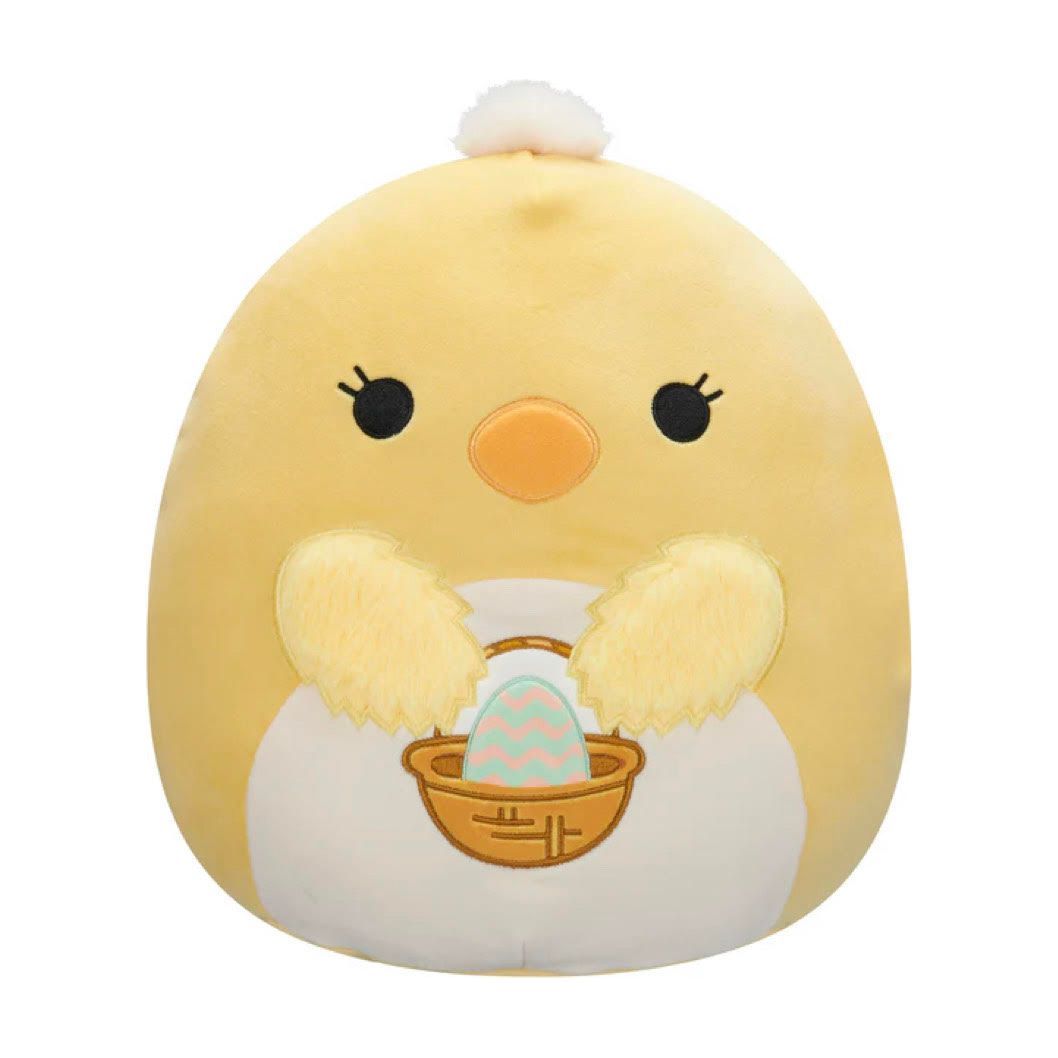 Squishmallow 12 Inch Aimee the Chick with Basket Easter Plush Toy