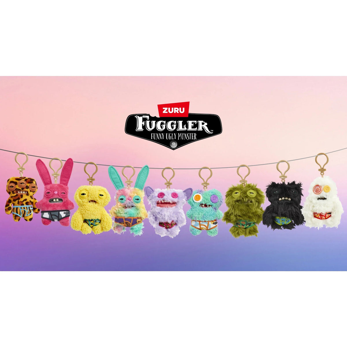 Zuru Fugglers 5 Inch Plush Keyring - Squidge