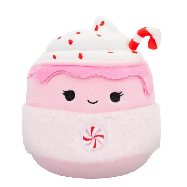 Squishmallow 8 Inch Ethel the Peppermint Latte Christmas Plush Toy