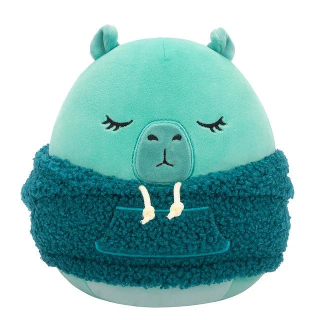 Squishmallow 8 Inch Nastia the Capybara with Hoodie Plush Toy