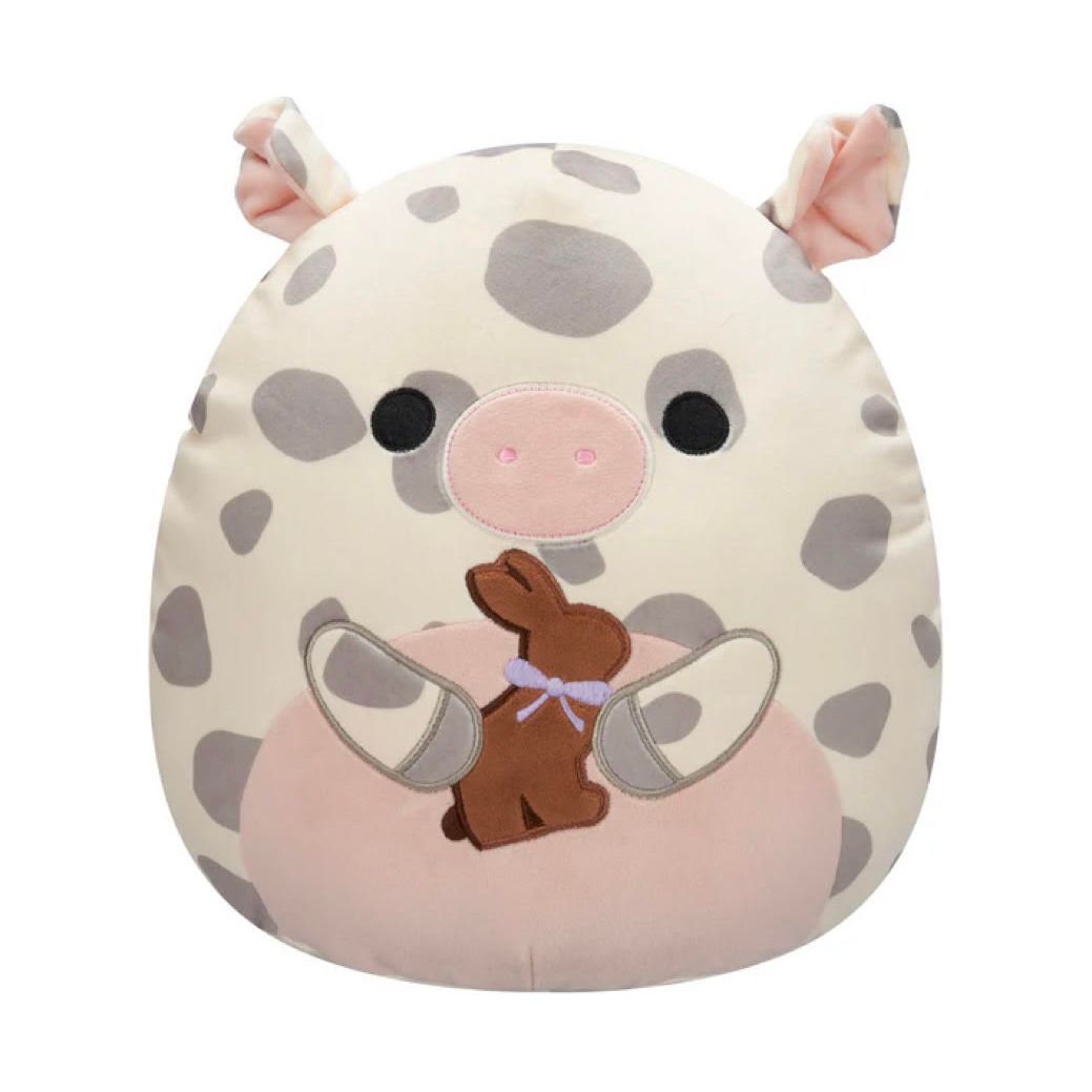 Squishmallow 8 Inch Rosie the Pig with Chocolate Bunny Easter Plush Toy