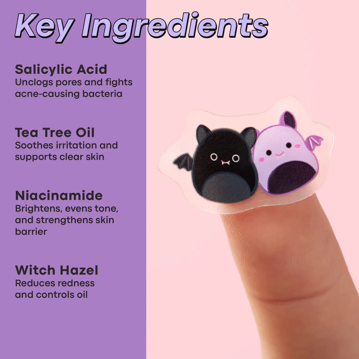 Squishmallow X TONYMOLY Emily and Zumirez Blemish Patches