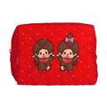 Monchhichi 7 Inch Soft Quilted Pouch - Boy and Girl