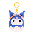 Squishmallow 3.5 Inch Sanrio Tropical Kuromi Plush Clip
