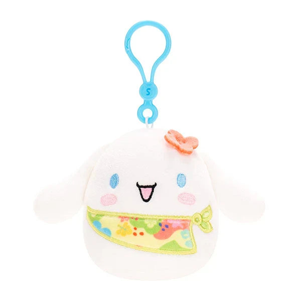 Squishmallow 3.5 Inch Sanrio Tropical Cinnamoroll Plush Clip