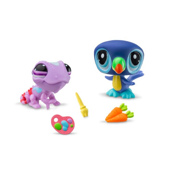 Littlest Pet Shop Gen 7 Pet Pairs Play Set - Toucan #31 and Chameleon #27