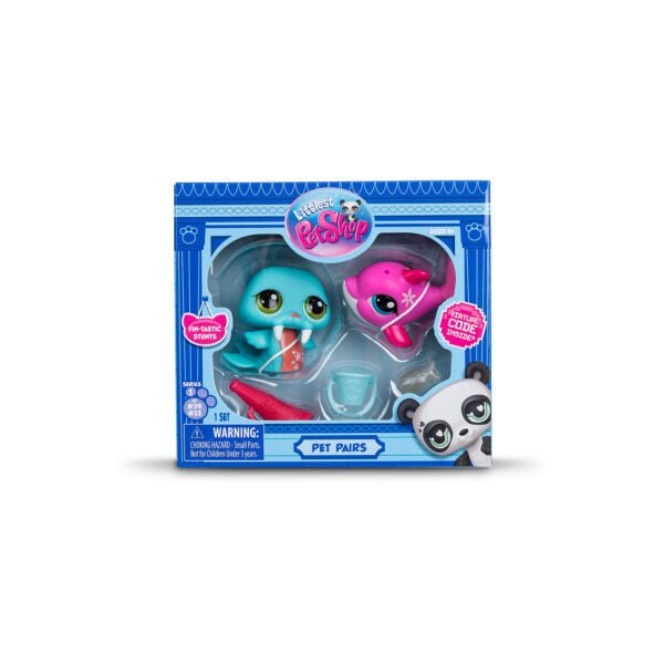 Littlest Pet Shop Gen 7 Pet Pairs Play Set - Walrus #33 and Dolphin #29