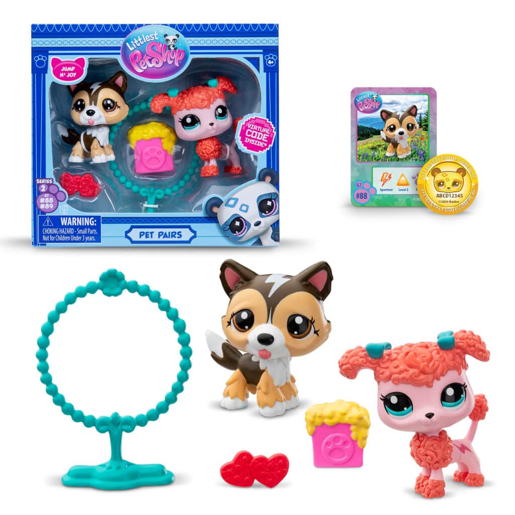 Littlest Pet Shop Gen 7 Series 2 Pet Pairs - Sheltie #88 and Poodle #89
