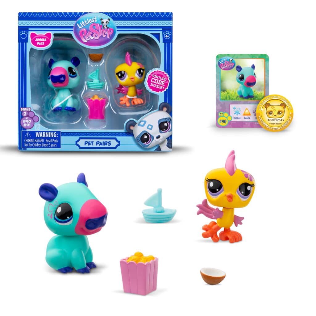 Littlest Pet Shop Gen 7 Series 2 Pet Pairs - Capybara #90 and Parakeet #91