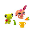 Littlest Pet Shop Gen 7 Series 2 Pet Pairs - Turtle #94 and Pink Rabbit #95