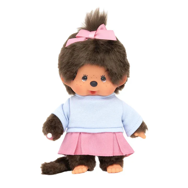 Monchhichi 8 Inch Skirt Girl Plush Doll Toy