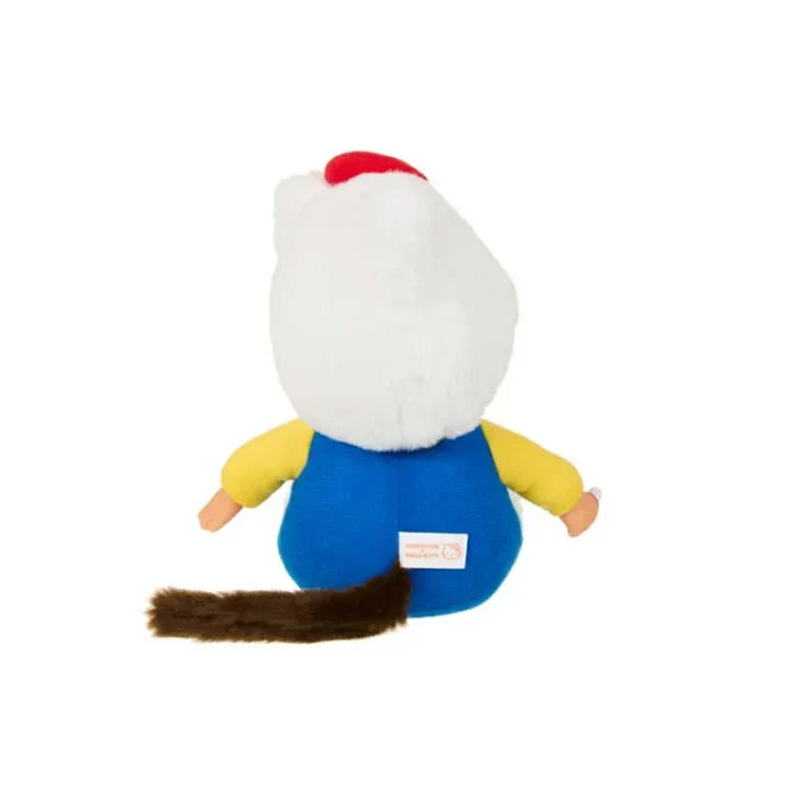 Monchhichi x Hello Kitty 7 Inch Monchhichi in Overalls Plush Toy