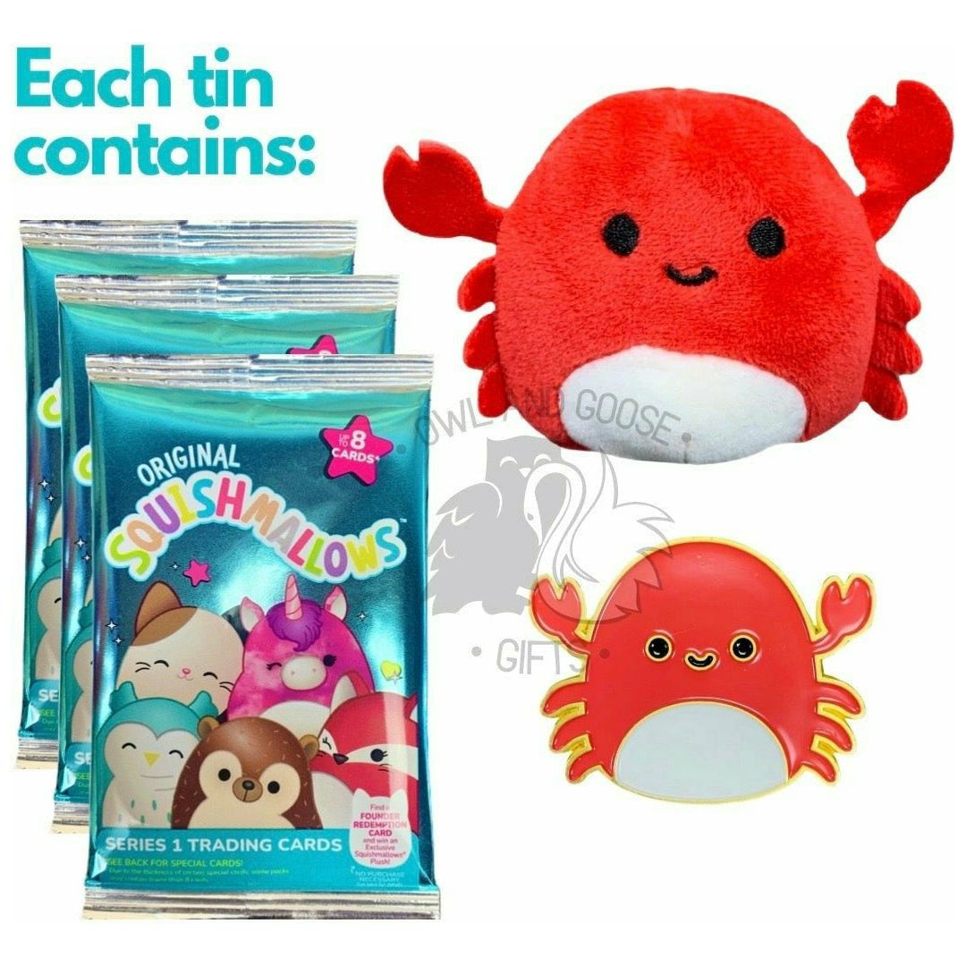 Squishmallow Micro Mallow Carlos the Crab Collector's Tin