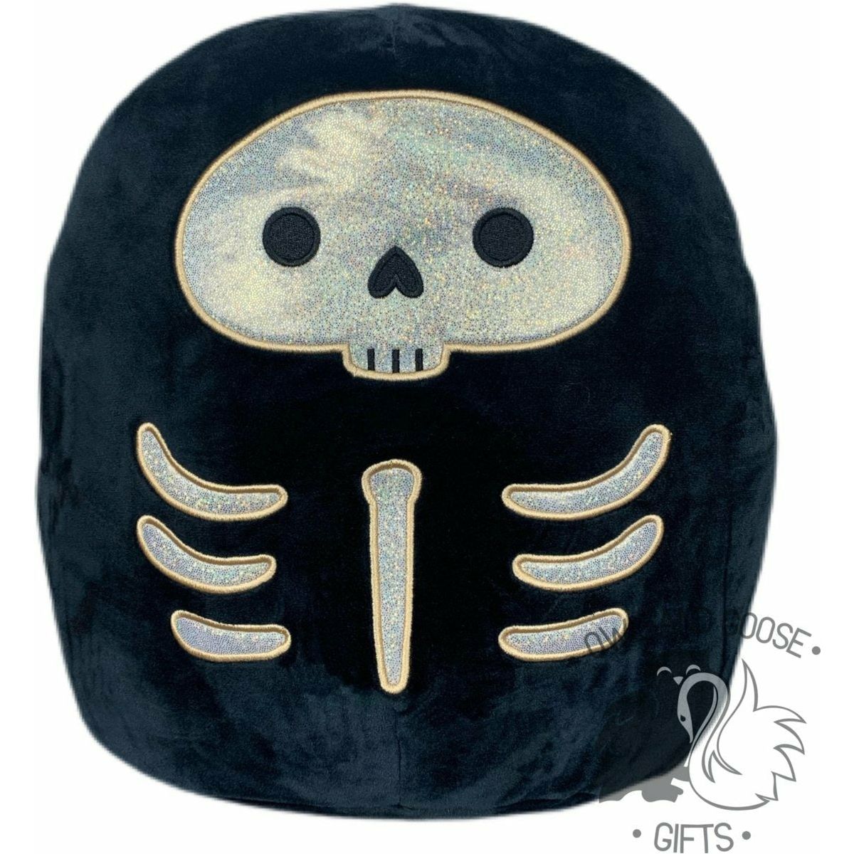Squishmallow 12 Inch Stix the Skeleton Black & Gold Halloween Plush Toy *FINAL SALE*