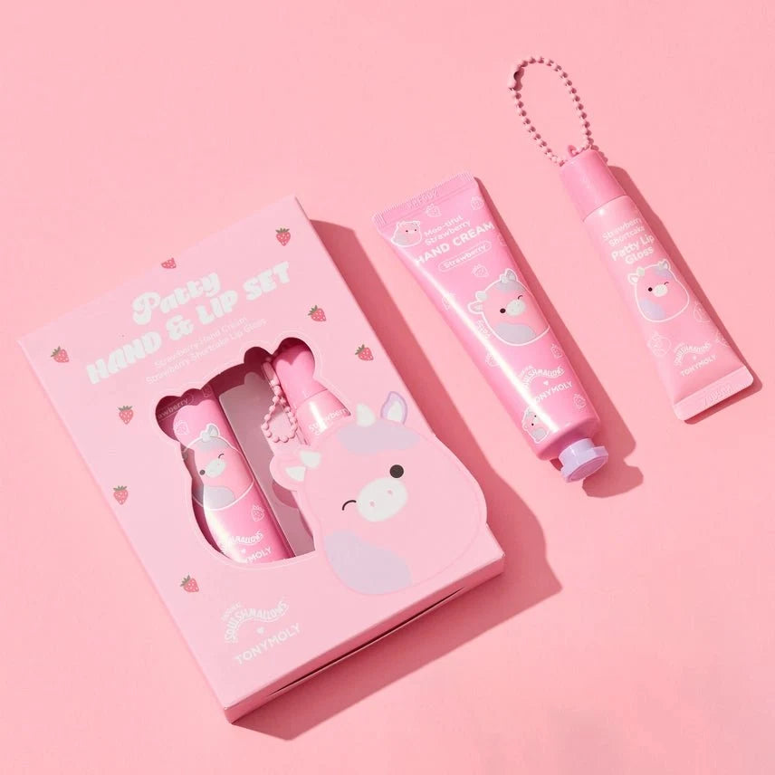 Squishmallow X TONYMOLY Patty's Hand and Lip Gift Set