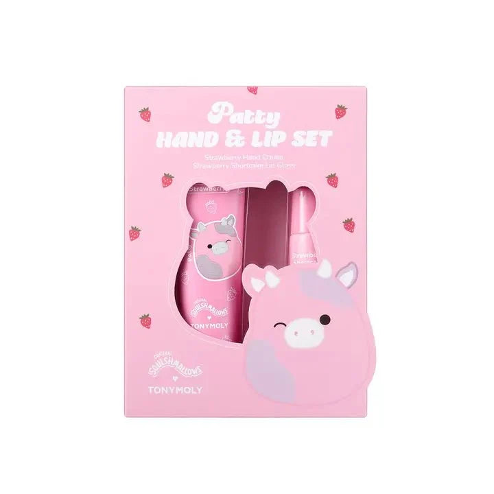 Squishmallow X TONYMOLY Patty's Hand and Lip Gift Set