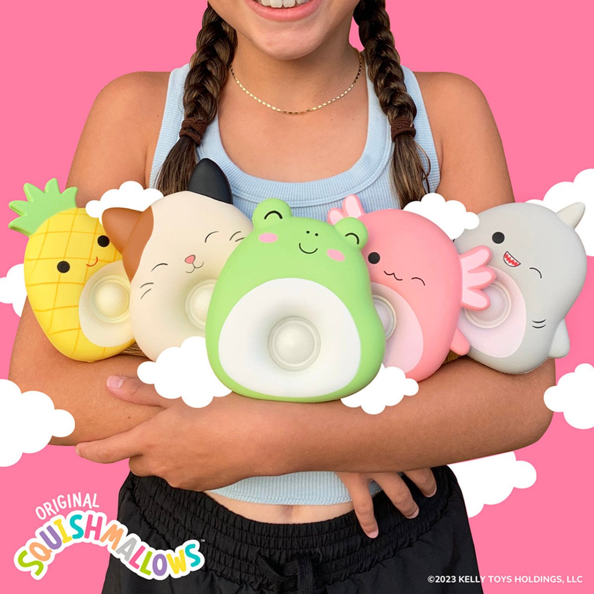 Top Trenz 5 Inch Squishmallow Cloud Pop Fidget Toy